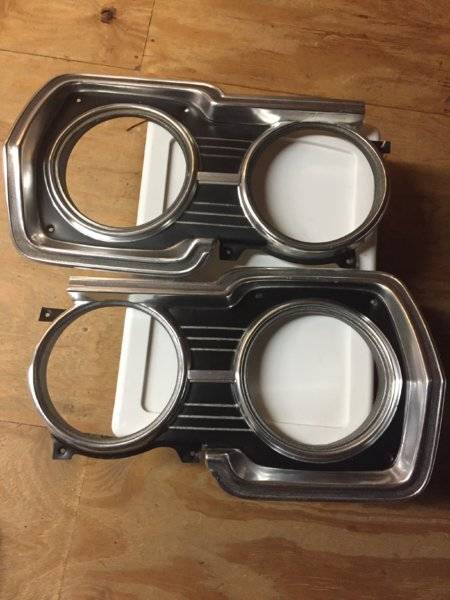 SOLD - 1967 GTX/Satellite Headlight Bezels | For B Bodies Only Classic ...