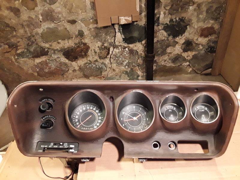 SOLD - 1971 - 74 B-Body Instrument Cluster, Very Nice, Fremont, MI ...