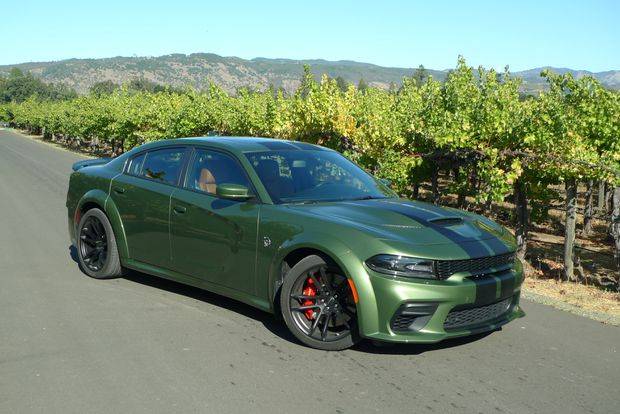 2020 Daytona Charger SRT Hellcat 50th anniv. Charger edition -green & black stripes-.jpg