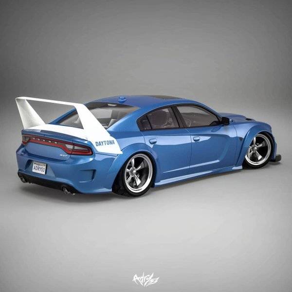 2020 Daytona Charger SRT Hellcat 50th anniv. Charger edition -high Custom wing rear-.jpg