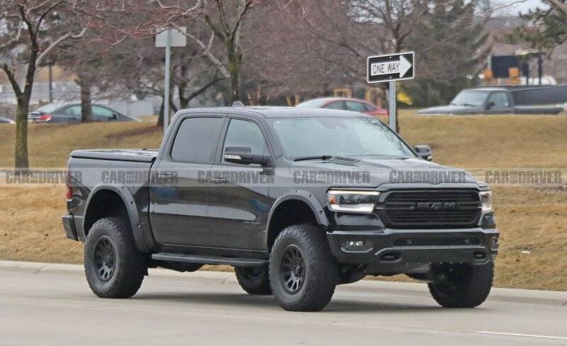 2020 Ram 1500 Rebel TRX prototype front 575hp 6.2 ltr poss. 707 Helcat.jpg