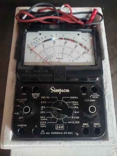 FOR SALE - Simpson multimeter 260-8 new | For B Bodies Only Classic ...