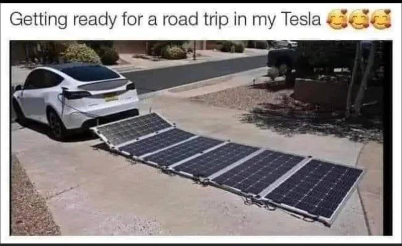 My solar deals power tesla