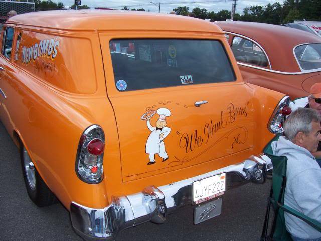 56 210 Sedan Delivery Hollywood Knights Newbomb Turk's The pie-wagon rear.jpg