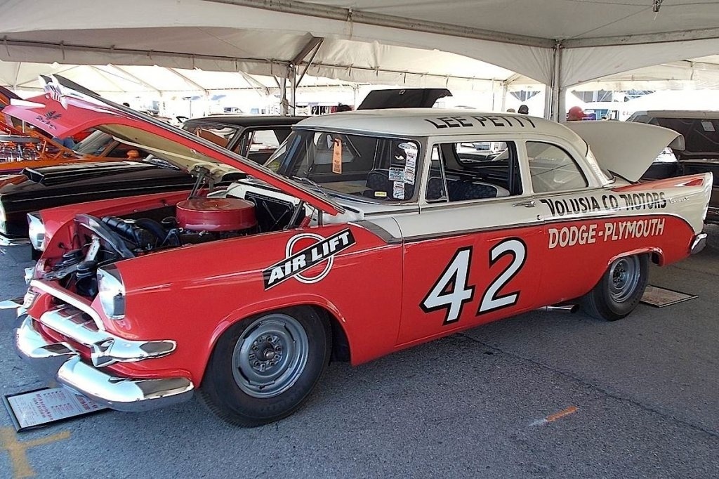 56 Plymouth Savoy Nascar # 42 Lee Petty Tribute #1.jpg