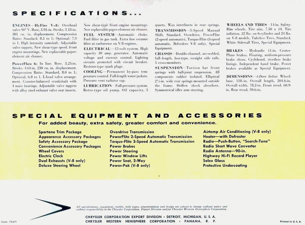 57 Plymouth Specifications Advert. #1.jpg