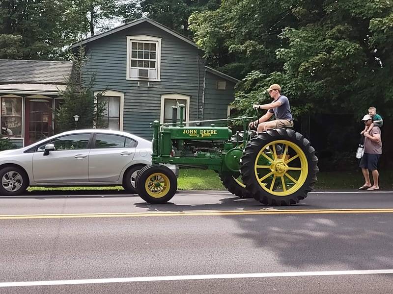 Tractor Parade at the Ionia Fall Festival For B Bodies Only Classic