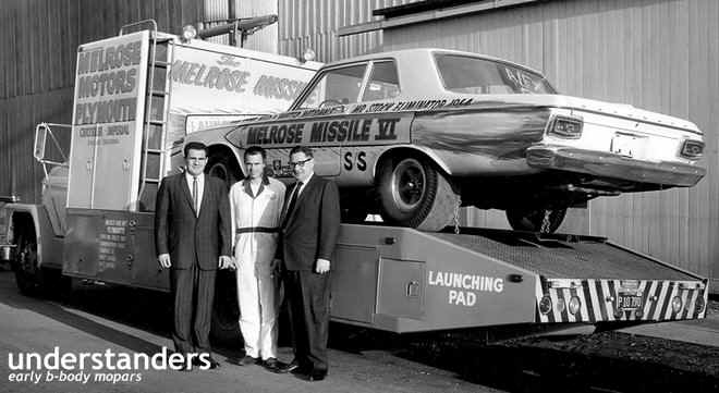 64 Belvedere SS Melrose Missle AFX on hauler.jpg