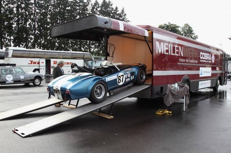 66 Shelby Cobra 427 #87 & Car Hauler.jpg