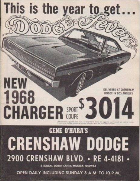 68 Charger Advert. #2 news paper advert..jpg