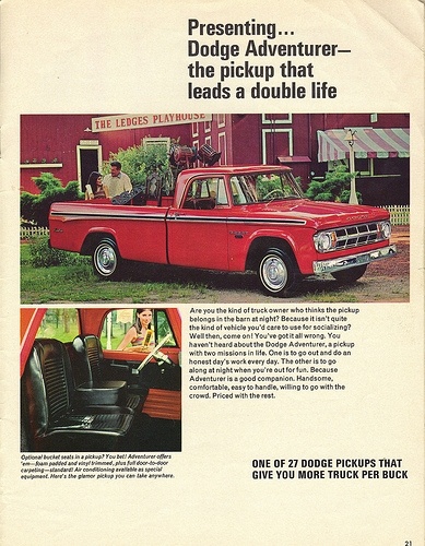 68 D-100 Adenture Sweptline pickup Advert. #1.jpg