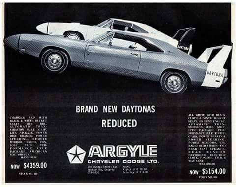 69 Daytona Charger Advert. #13 reduced to $4,359 from $5,154 Argyle Chrysler Dodge.jpeg