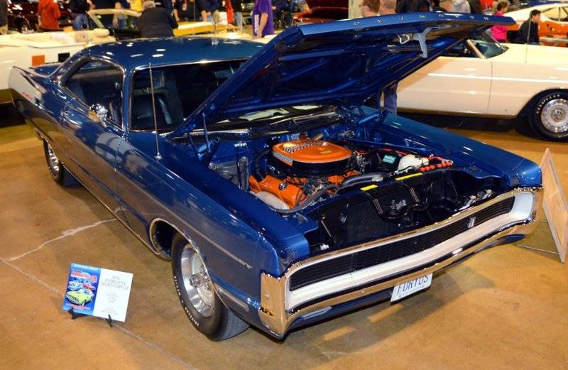 70 Sport Fury GT S-23 440-6bbl hood up -blue- @ MoparNation74 FBBO.jpg