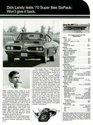 70 Super Bee Dick Landy Advert. #1.jpg