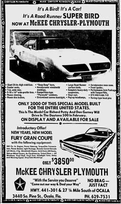 70 Superbird Advert. #1 sale $3800.jpg