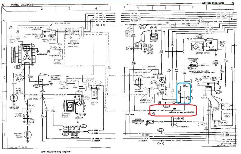 74 Charger SE fuse link wiring burnt and starter relay wire cut off ...