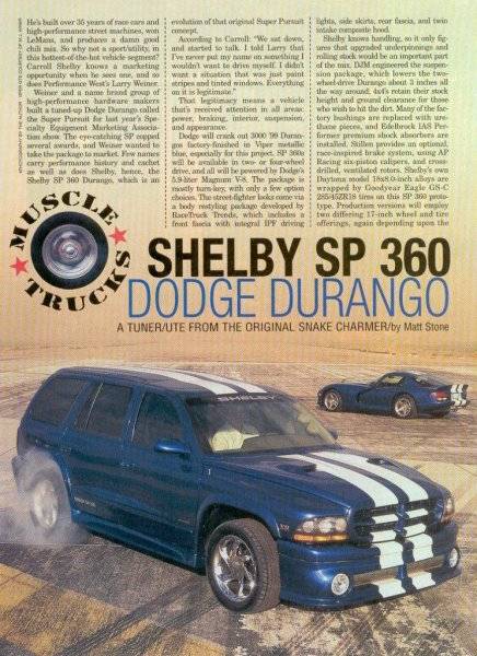 99 Shelby Durango SP360 Article #1.jpg