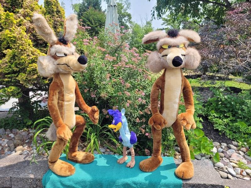 Giant wile e on sale coyote stuffed animal