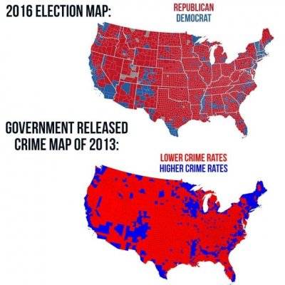 American 2016 Election map & 2013 Crime map the same.jpg