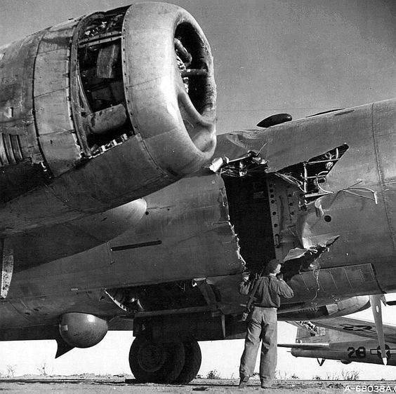 B-29 prop damage.jpg