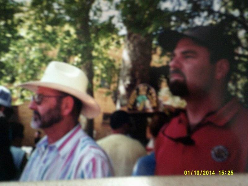 Bart & Dad 2001 Sonora Mothers Day Day Round Up Rodeo & Parade.JPG