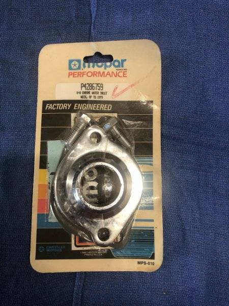 Sold - Nos P4286759 Chrome Thermostat Housing 