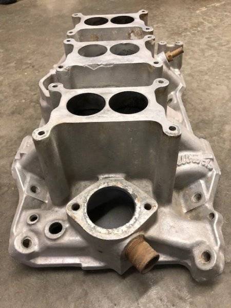 Sold - Small Block Six Pack Intake 3418681 