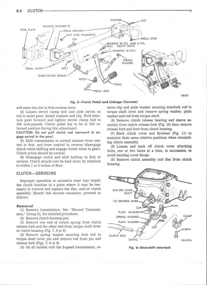 4 speed clutch pedal adjustment | For B Bodies Only Classic Mopar Forum