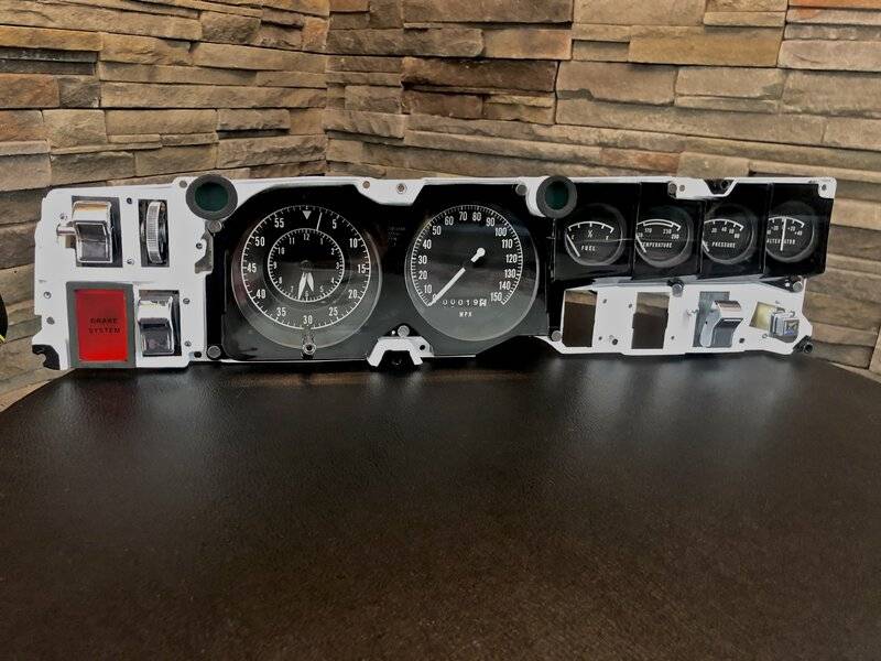 1968 CAMARO ORIGINAL Console Gauge And Tic Toc Tach Cluster