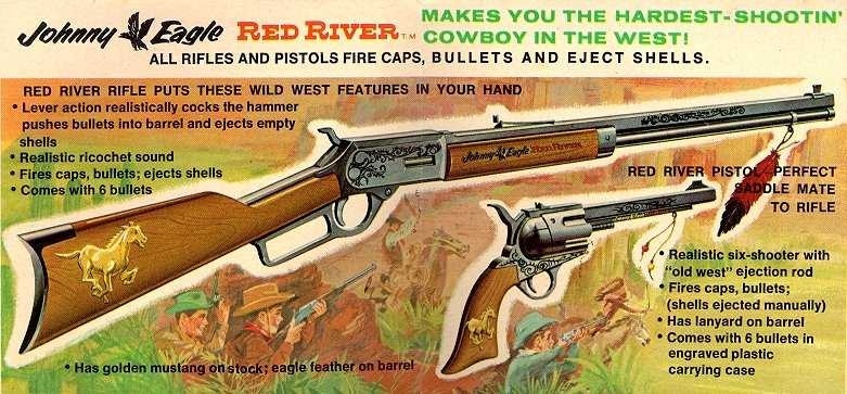 Gun Red River Johnny Eagle Rifle & Pistols shot real plastic bullets & caps.jpg