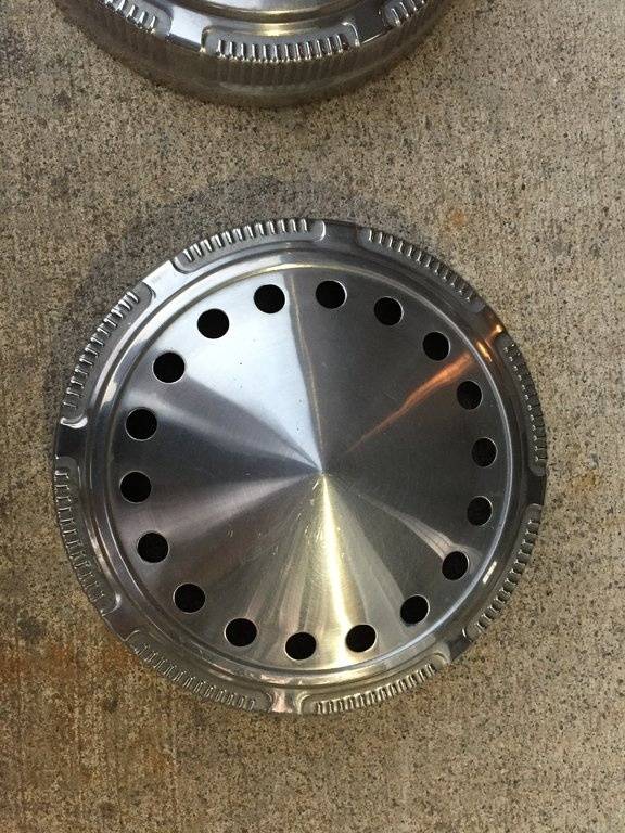 SOLD - Police dog dish hubcap set | For B Bodies Only Classic Mopar Forum