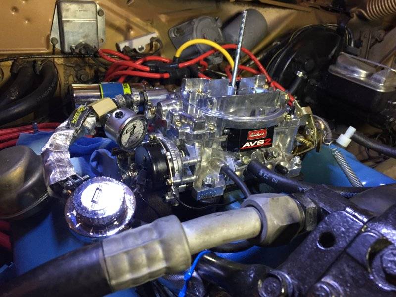 Swapped Out Old Edelbrock 1406 With Edelbrock 1906 Along With