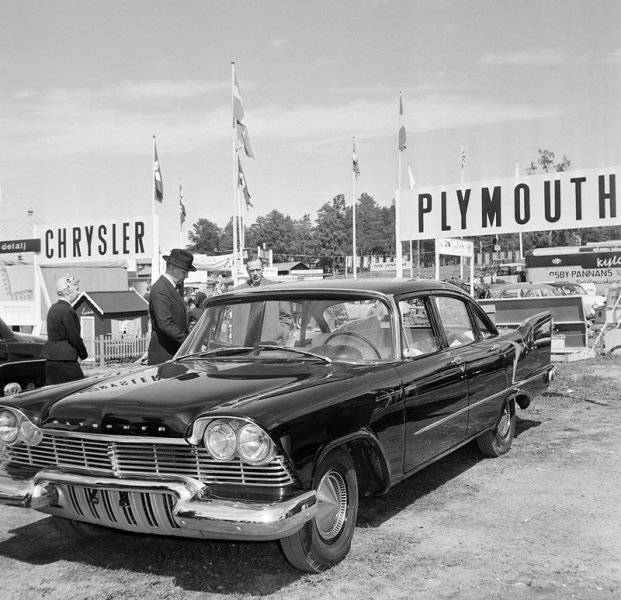 New 1957 Plymouth on display in Sweden.jpg