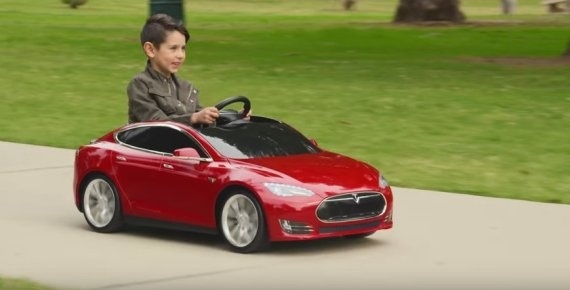 tesla toy car battery