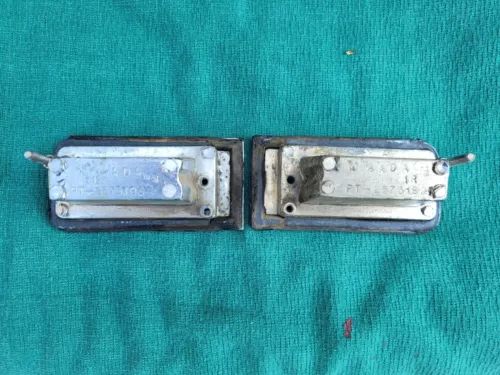 1966 Dodge Coronet Deck Lid Trunk Back Up Reverse Bezels - Pair - Picture 3 of 3