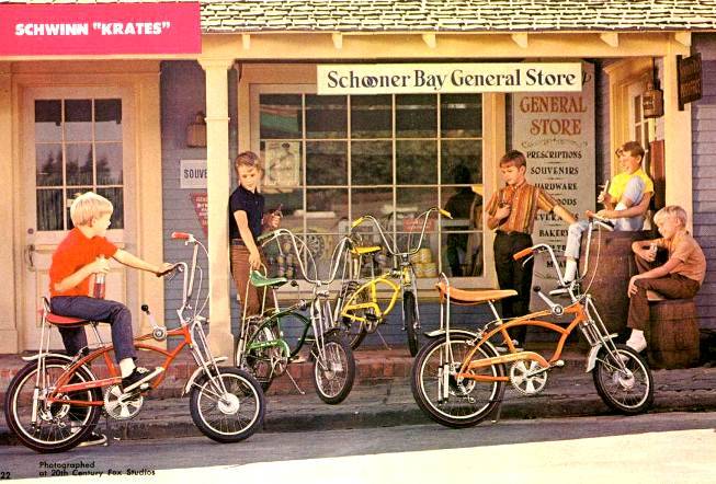 Schwinn Krate bikes 5 speed Dragster models 1969 examples.jpg