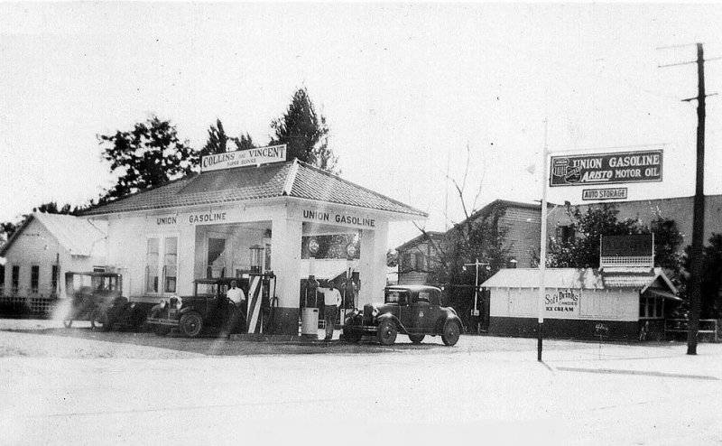 Service - Union Gasoline station on East Main Street in Grass Valley, California c1930 . . ..jpg