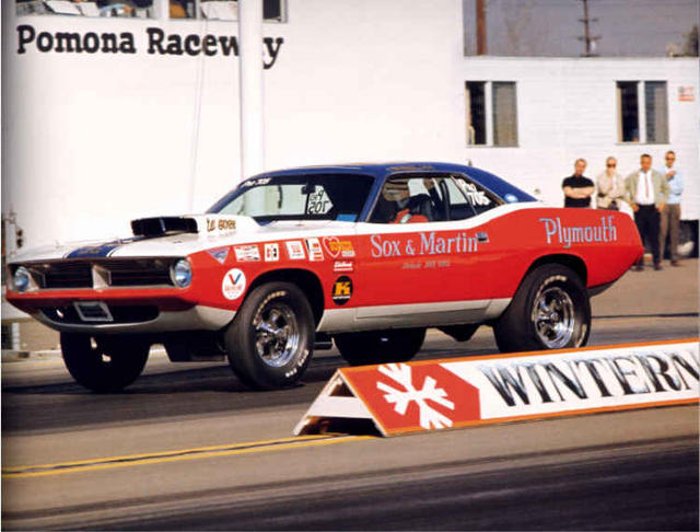 Sox & Martin 1970 Cuda with the red bumper.jpg