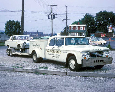 Stricklers 64 Dodge truck and trailer.jpg