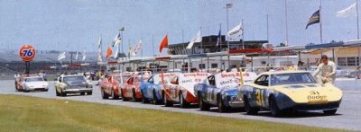 69 Daytona Charger Nascar lined up.jpg