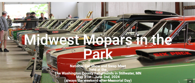 Midwest Mopars in the Park 2024 Stillwater, Mn.
