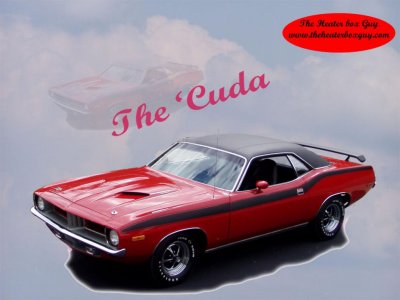 1972 Plymouth 'cuda wallpaper @ theheaterboxguy.com come visit us