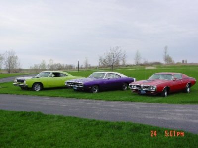 70 Charger RT 68 Punisher, 71Superbee