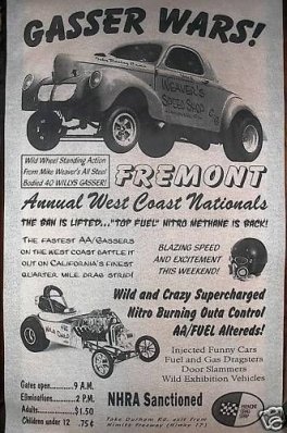 60's Fremont Raceway Advert. Gasser Wars.jpg