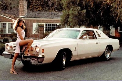 Car Babe with 77 Charger Playboy Patti-McGuireb Disco-Charger.jpg